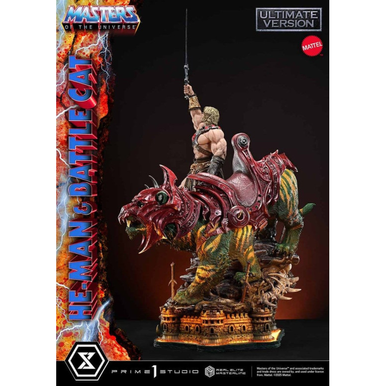 Prime 1 Studio - Masters of the Universe - He-Man & Battle Cat Ultimate Bonus Version - Real Elite Masterline Series 1/4