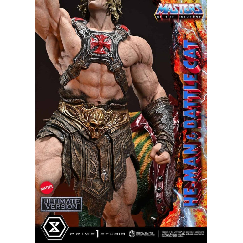 Prime 1 Studio - Masters of the Universe - He-Man & Battle Cat Ultimate Bonus Version - Real Elite Masterline Series 1/4