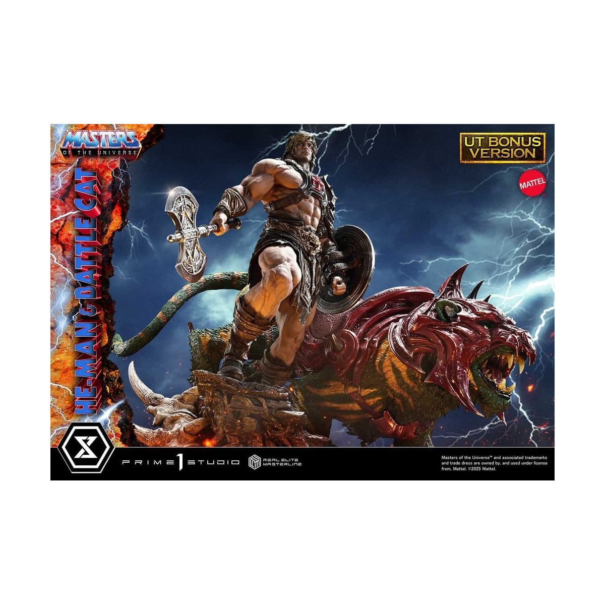 Prime 1 Studio - Masters of the Universe - He-Man & Battle Cat Ultimate Bonus Version - Real Elite Masterline Series 1/4