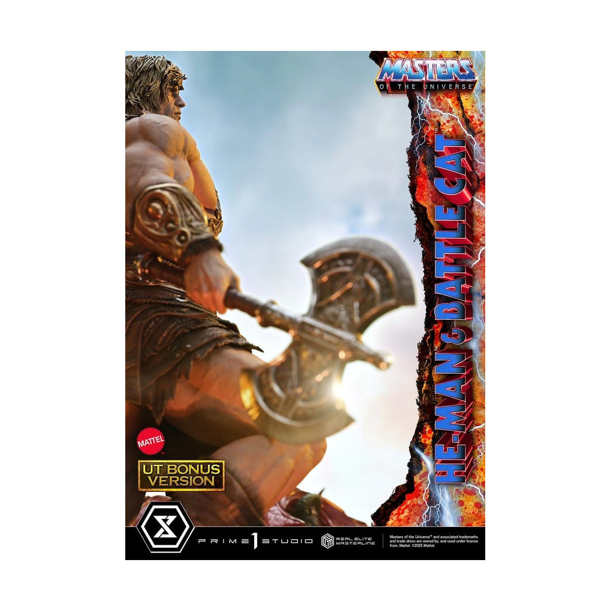 Prime 1 Studio - Masters of the Universe - He-Man & Battle Cat Ultimate Bonus Version - Real Elite Masterline Series 1/4