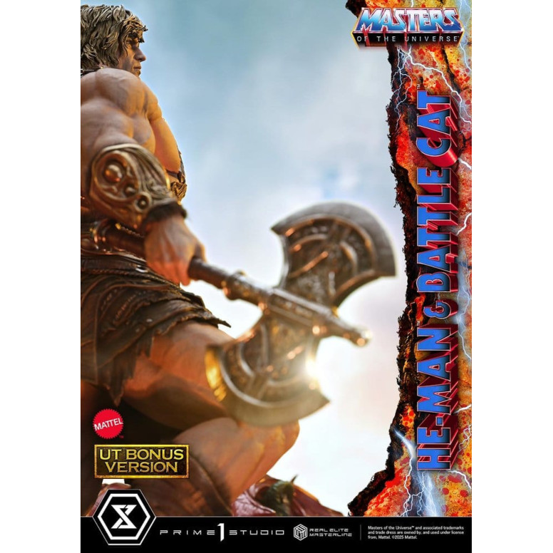 Prime 1 Studio - Masters of the Universe - He-Man & Battle Cat Ultimate Bonus Version - Real Elite Masterline Series 1/4