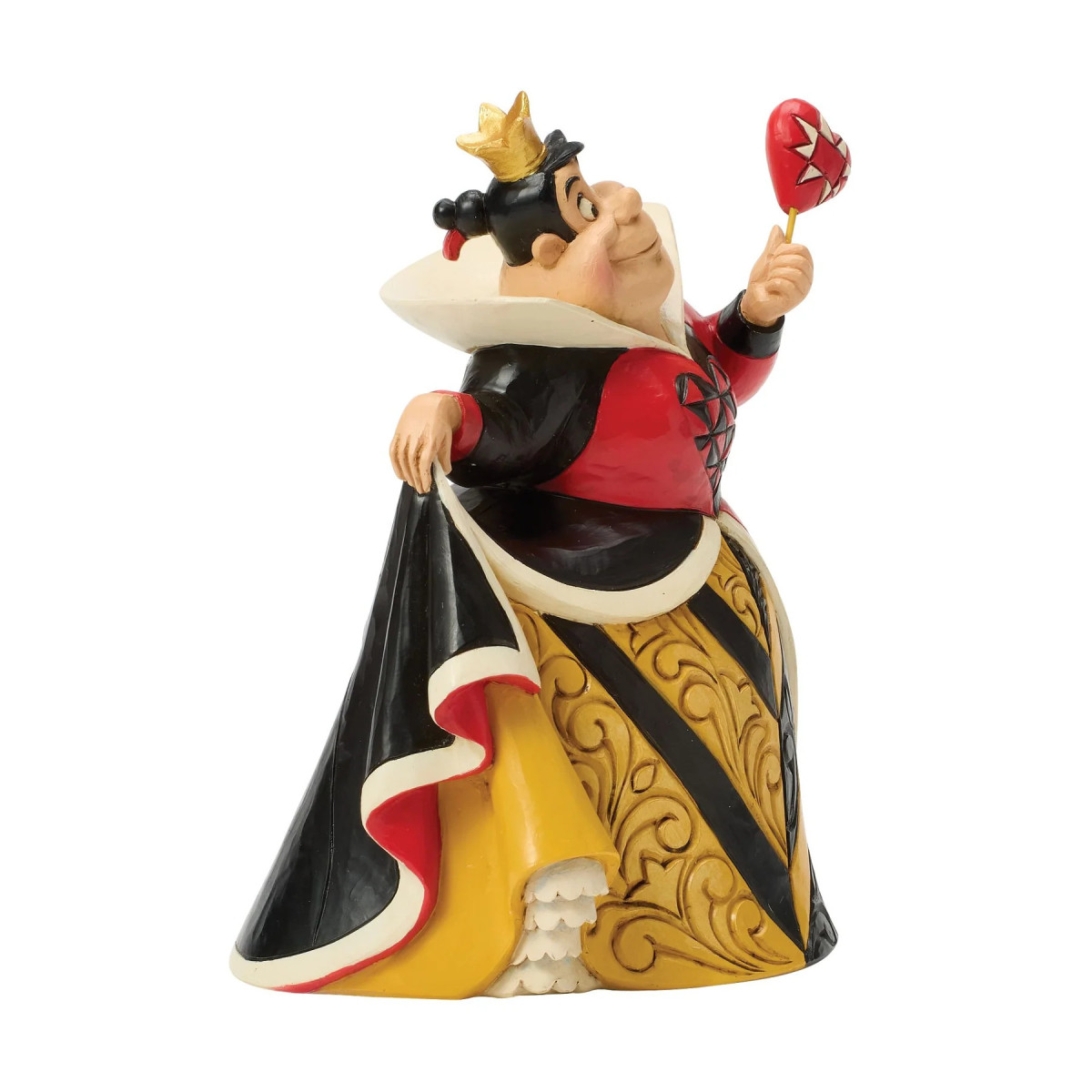 Enesco Disney Haute Couture - Reine de Coeurs - Queen of Hearts - Alice in Wonderland Figurine