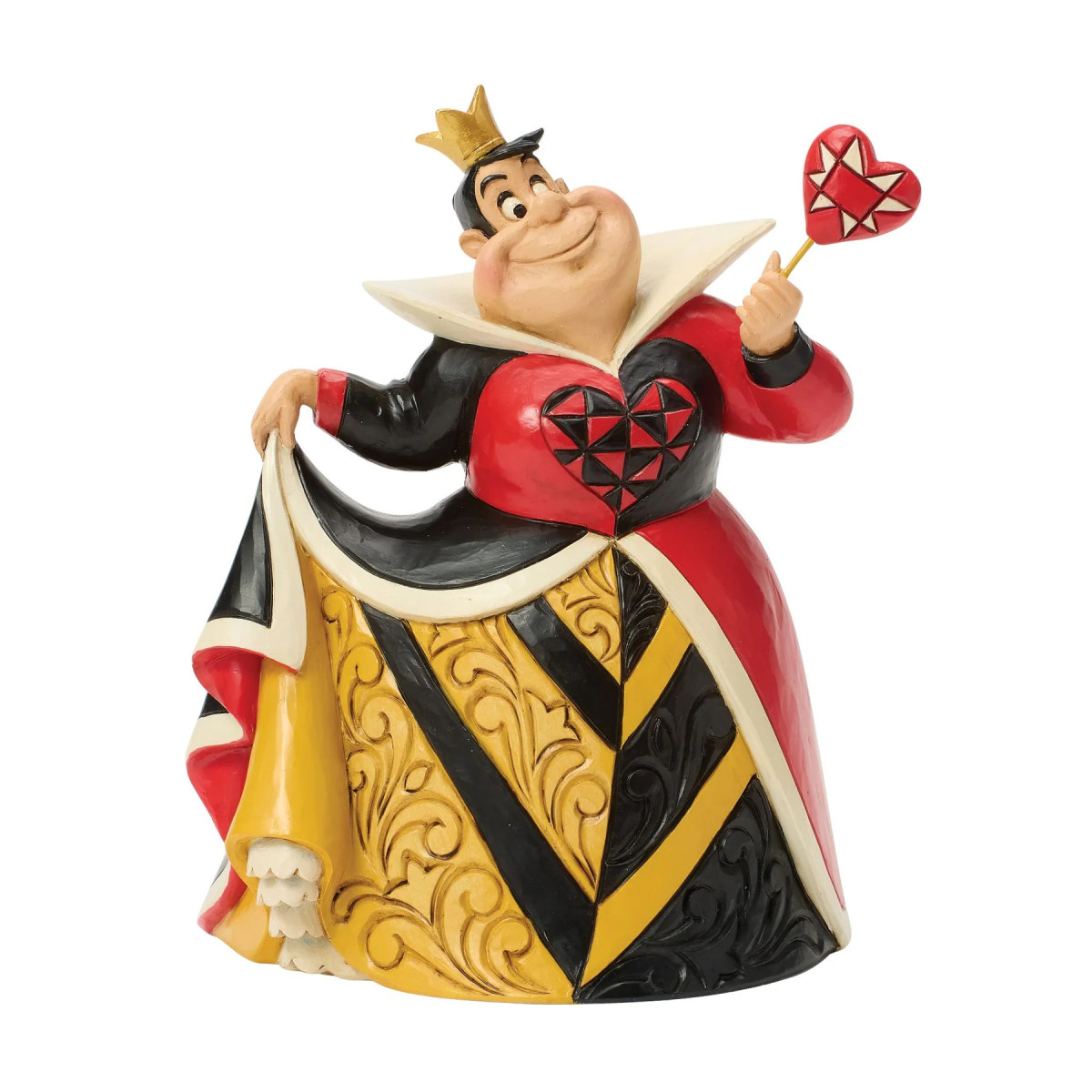 Enesco Disney Haute Couture - Reine de Coeurs - Queen of Hearts - Alice in Wonderland Figurine