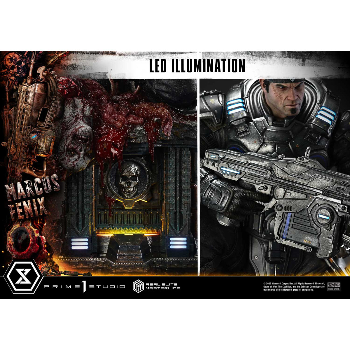 Prime 1 Studio - Gears of War Reloaded - Marcus Fenix Ultimate Bonus Version - Real Elite Masterline Series 1/3