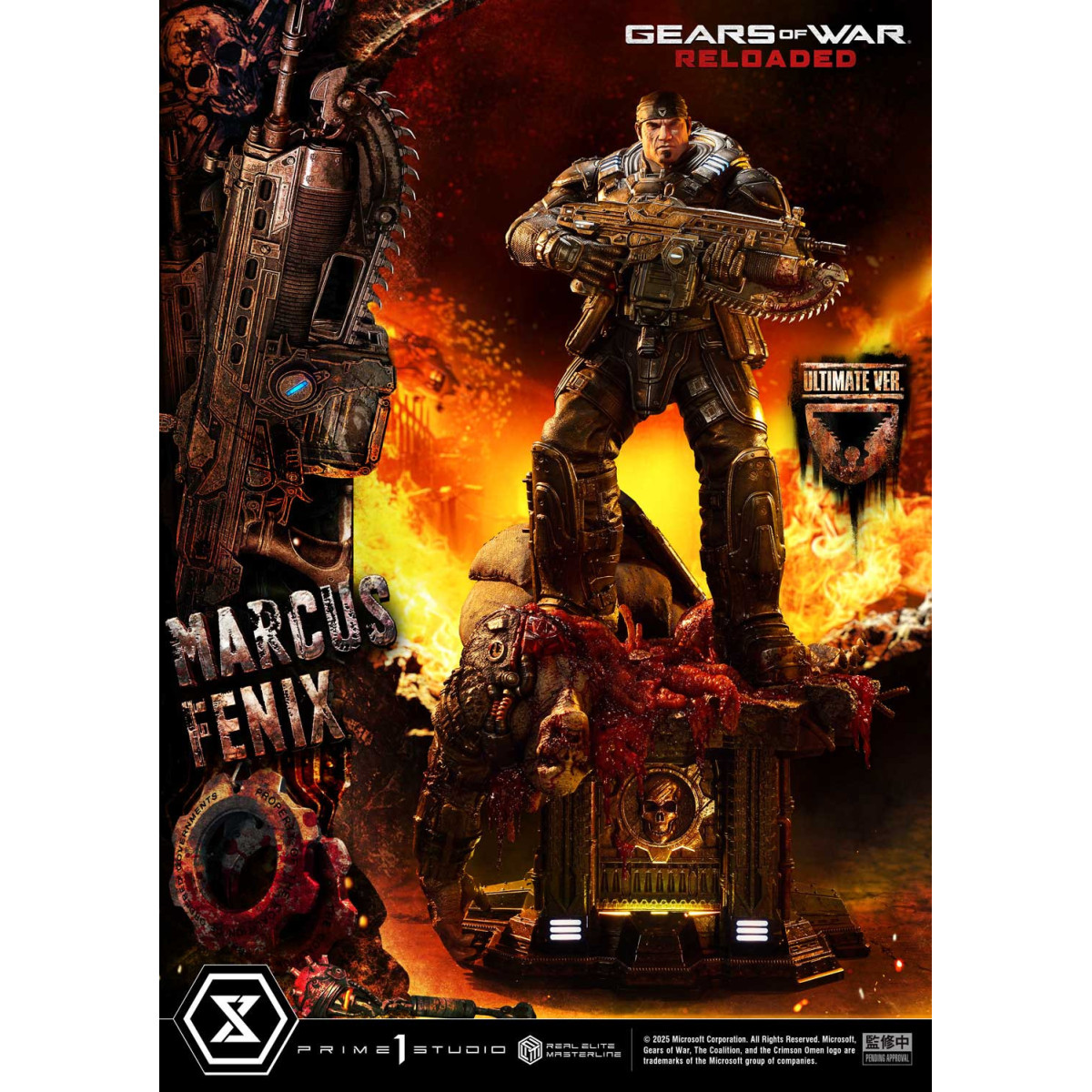 Prime 1 Studio - Gears of War Reloaded - Marcus Fenix Ultimate Bonus Version - Real Elite Masterline Series 1/3