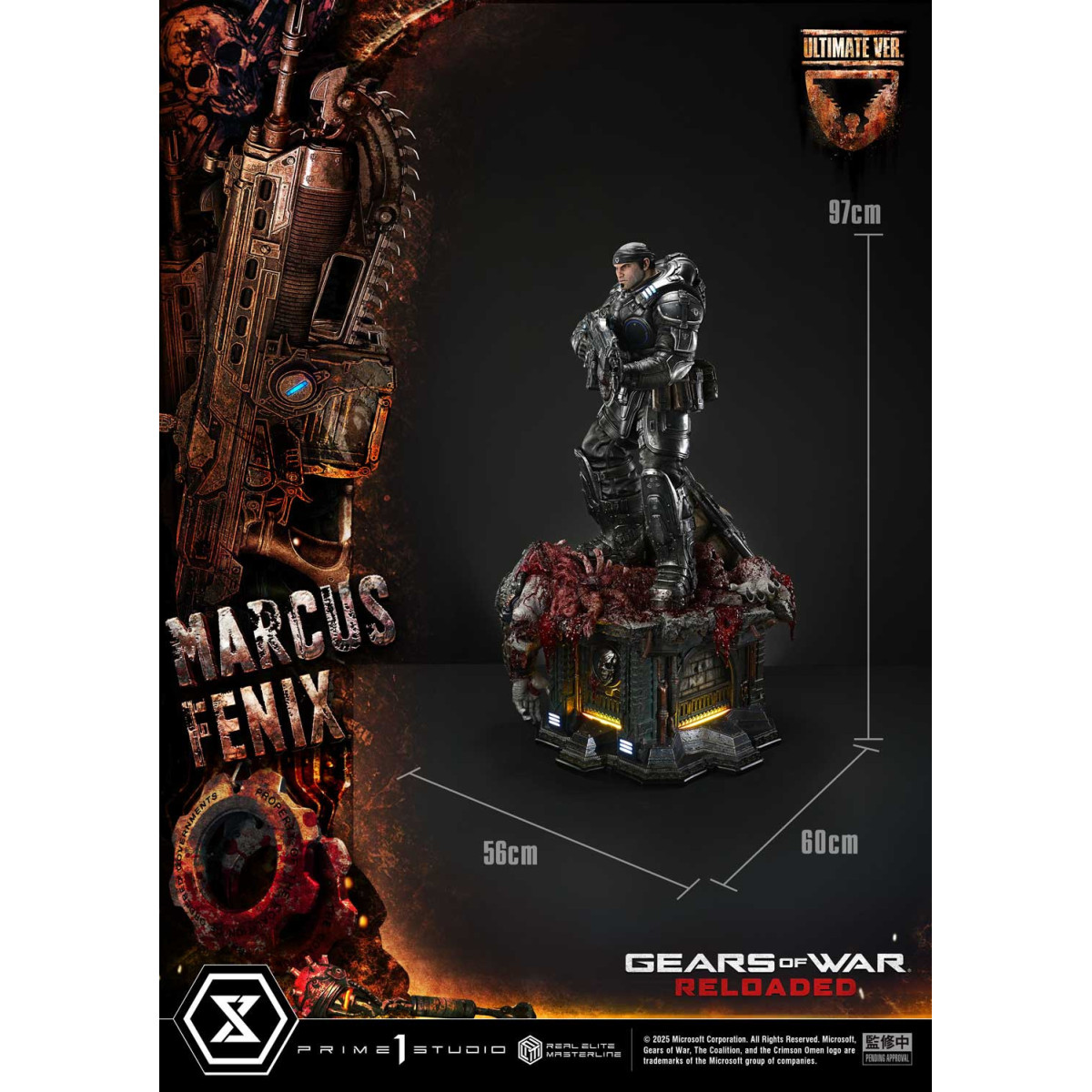 Prime 1 Studio - Gears of War Reloaded - Marcus Fenix Ultimate Bonus Version - Real Elite Masterline Series 1/3