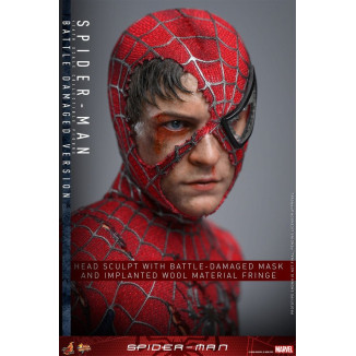 Hot Toys Marvel - Spider-Man (Battle Damaged Version) - Spider-Man (2002) Movie Masterpiece 1/6