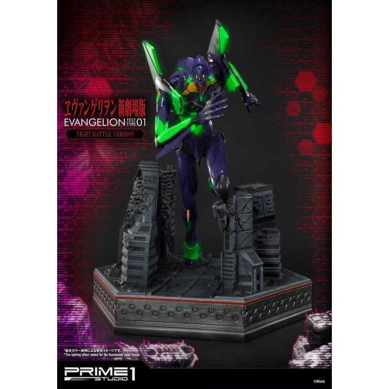 Prime 1 Studio Neon Genesis Neon Genesis Evangelion: EVA Test Type-01 Night Battle Version Ultimate Diorama Masterline series