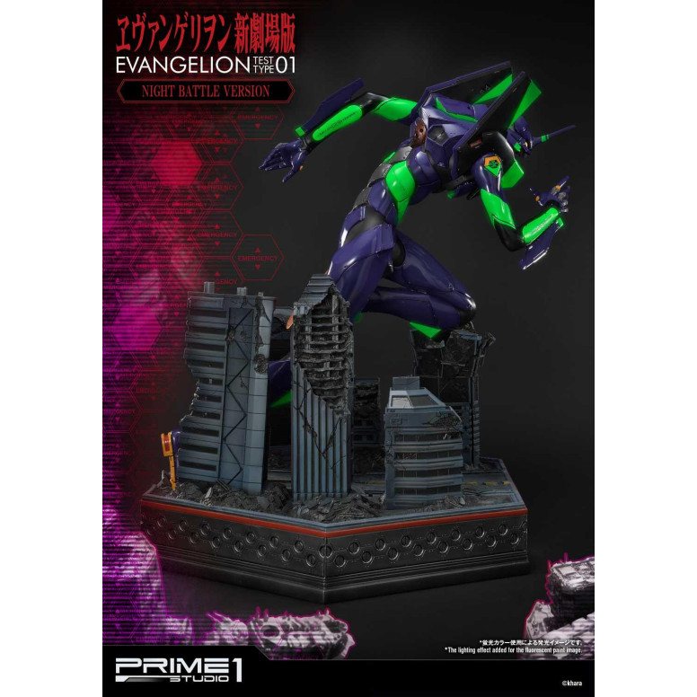 Prime 1 Studio Neon Genesis Neon Genesis Evangelion: EVA Test Type-01 Night Battle Version Ultimate Diorama Masterline series