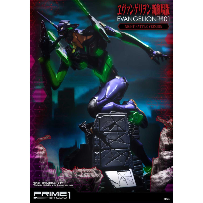 Prime 1 Studio Neon Genesis Neon Genesis Evangelion: EVA Test Type-01 Night Battle Version Ultimate Diorama Masterline series