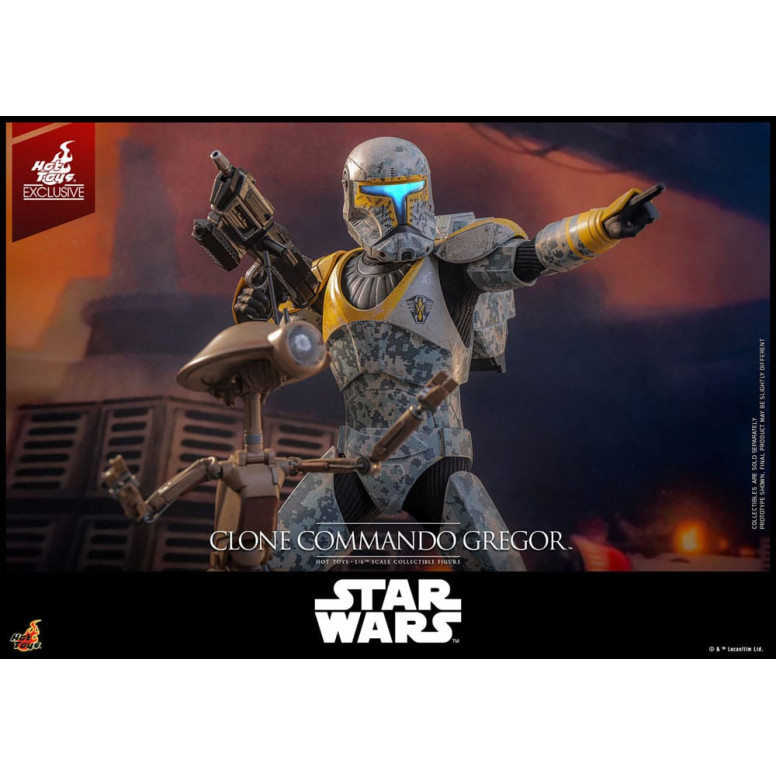 Hot Toys Star Wars - Clone Commando Gregor - The Clone Wars 1/6 Hot Toys Exclusive