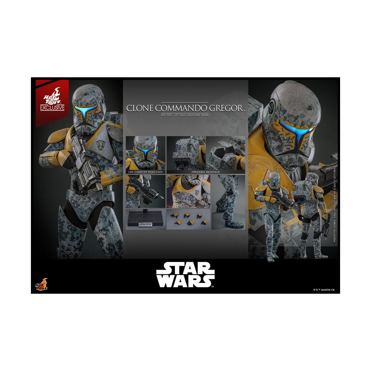 Hot Toys Star Wars - Clone Commando Gregor - The Clone Wars 1/6 Hot Toys Exclusive