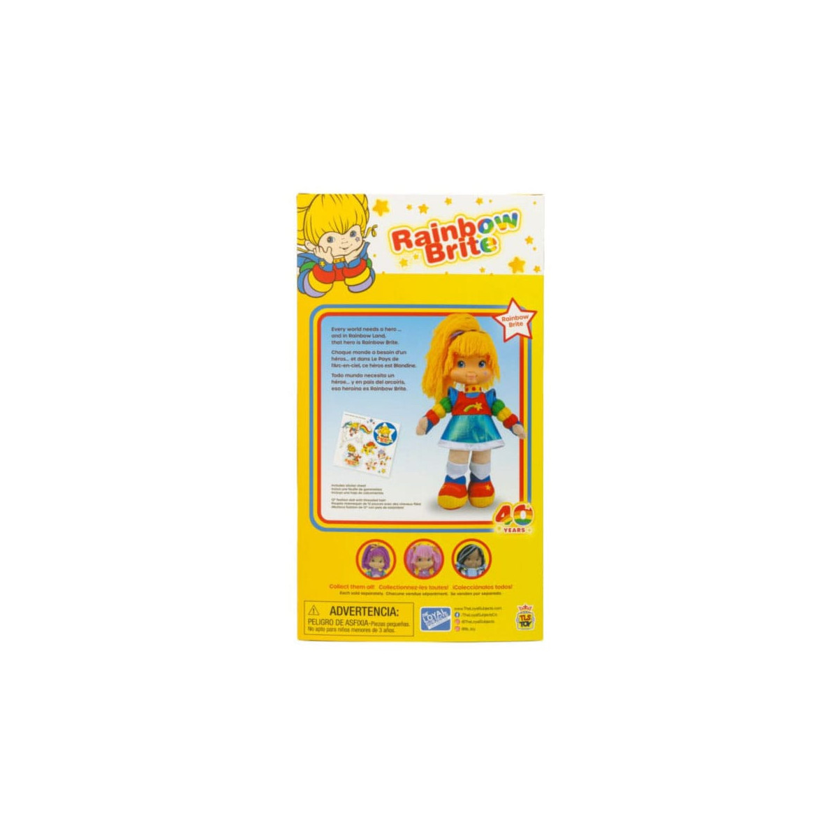 The loyal subjects - Rainbow Brite Rag Doll - Poupée Blondine au pays de l'arc-en-ciel