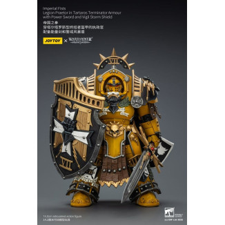 Joytoy - Warhammer - Imperial Fists - Legion Praetor in Tartaros The Terminator Armour with Power Sword and Vigil Storm Shield 1