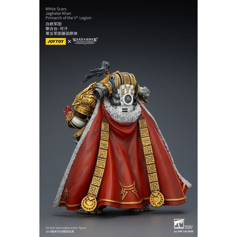 JoyToy Space Marines - White Scars - Jaghatai Khan Primarch of the Vth Legion 1/18 - The Horus Heresy