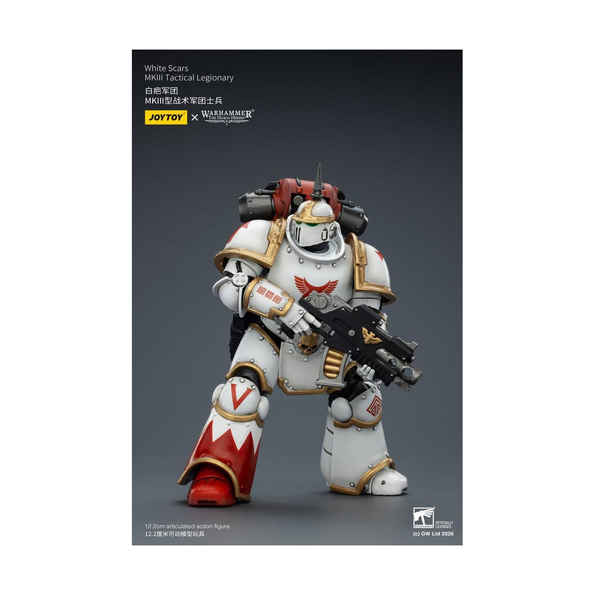 Joytoy - Warhammer - White Scars Mk III Tactical Squad - Mk III Tactical Legionary 1/18