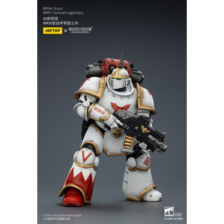 Joytoy - Warhammer - White Scars Mk III Tactical Squad - Mk III Tactical Legionary 1/18