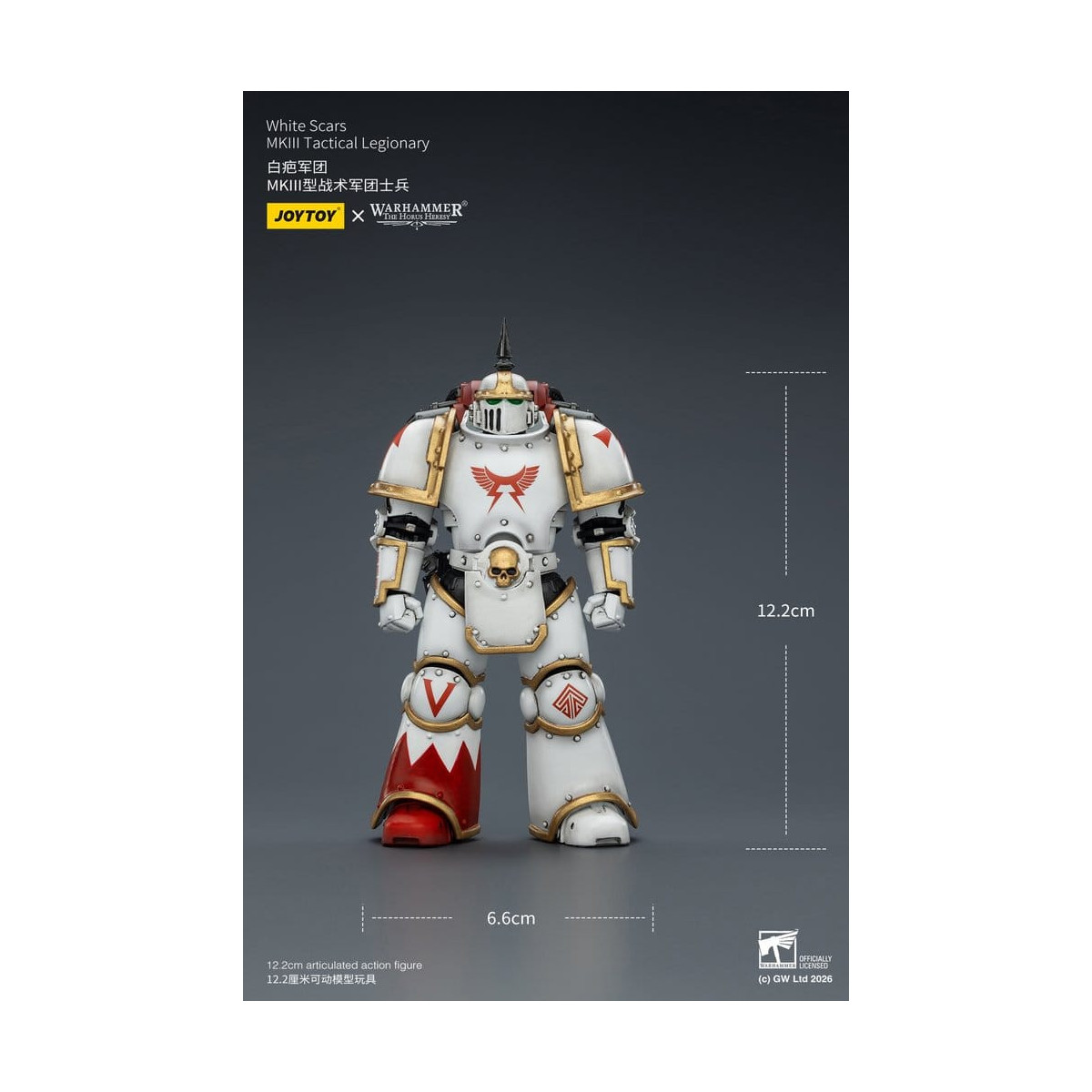 Joytoy - Warhammer - White Scars Mk III Tactical Squad - Mk III Tactical Legionary 1/18