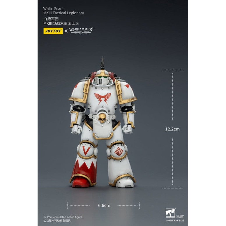 Joytoy - Warhammer - White Scars Mk III Tactical Squad - Mk III Tactical Legionary 1/18
