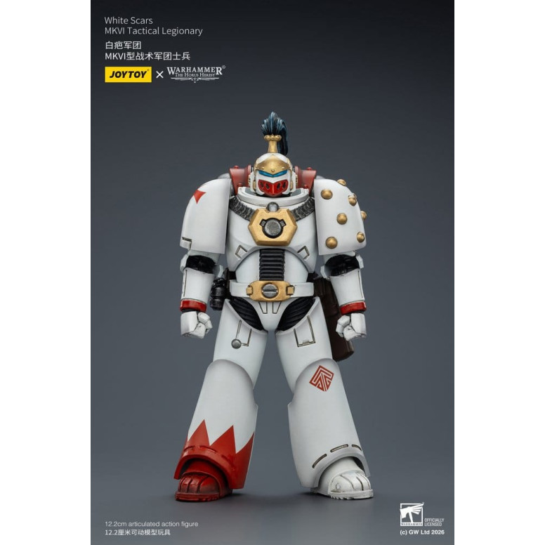 Joytoy - Warhammer - White Scars Mk IV Tactical Squad - MKVI Tactical Legionary 1/18