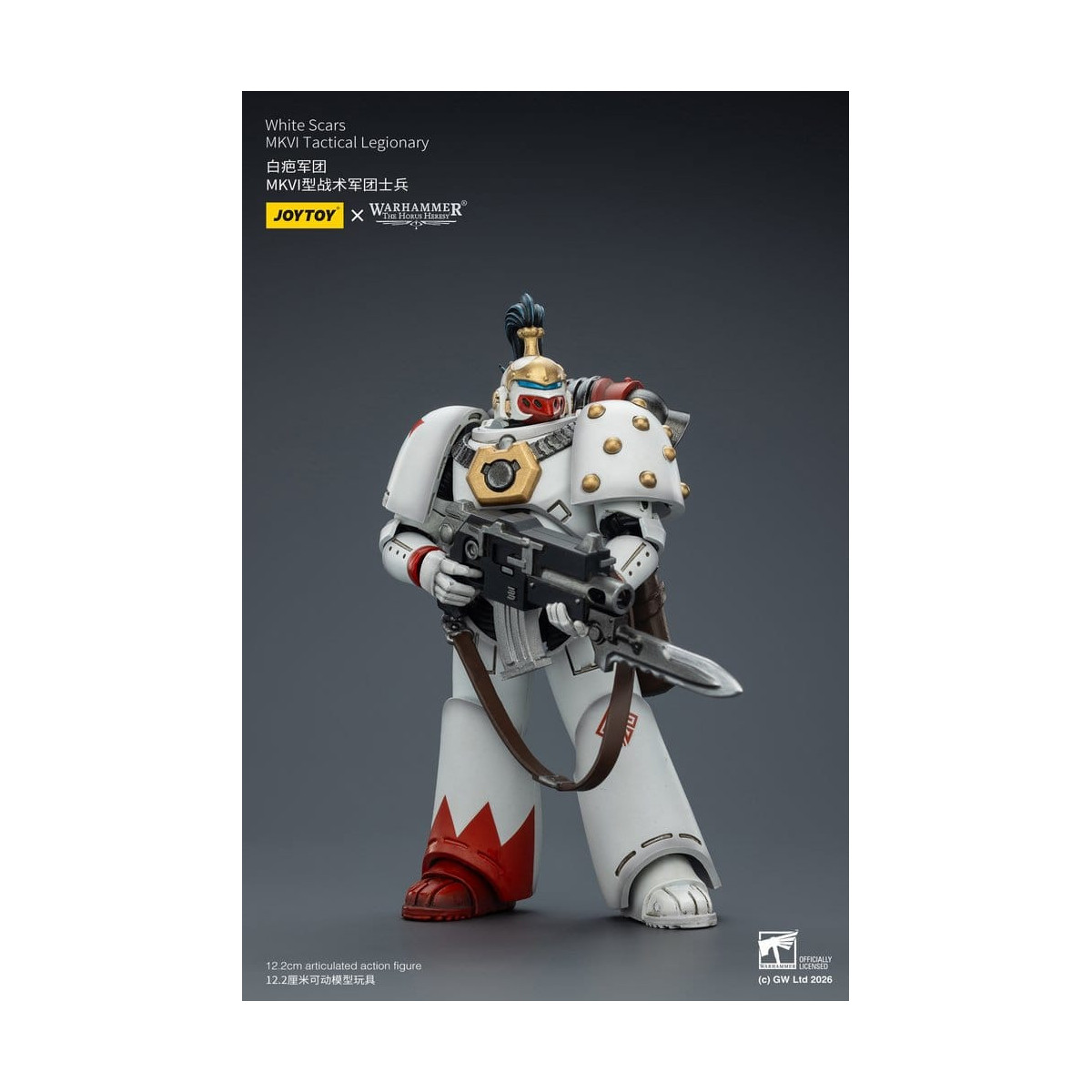 Joytoy - Warhammer - White Scars Mk IV Tactical Squad - MKVI Tactical Legionary 1/18