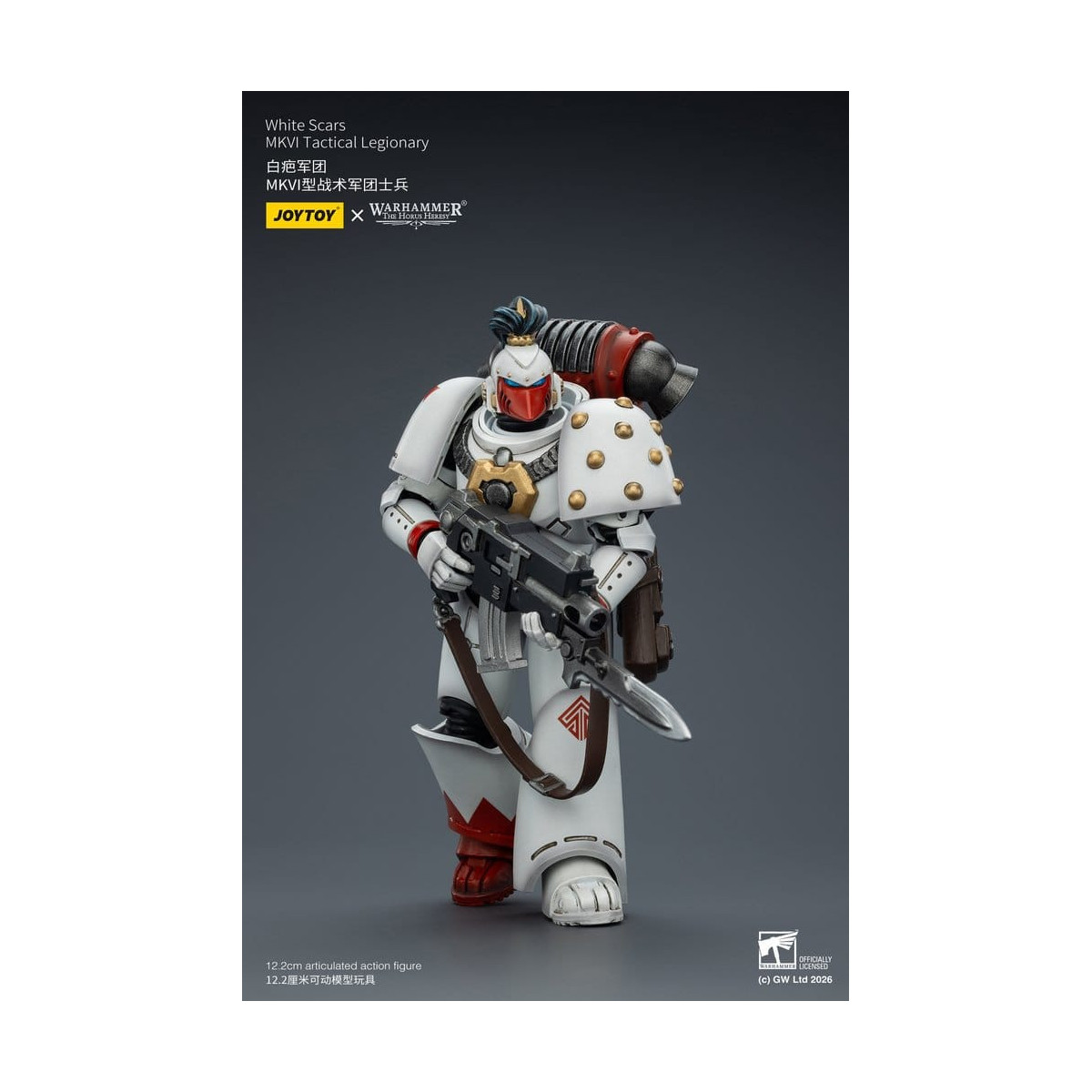 Joytoy - Warhammer - White Scars Mk IV Tactical Squad - MKVI Tactical Legionary 1/18