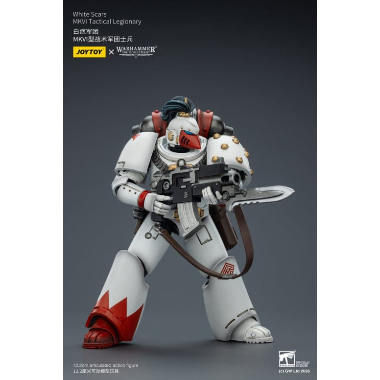 Joytoy - Warhammer - White Scars Mk IV Tactical Squad - MKVI Tactical Legionary 1/18