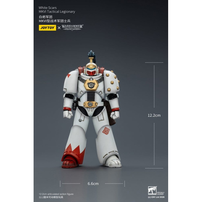 Joytoy - Warhammer - White Scars Mk IV Tactical Squad - MKVI Tactical Legionary 1/18