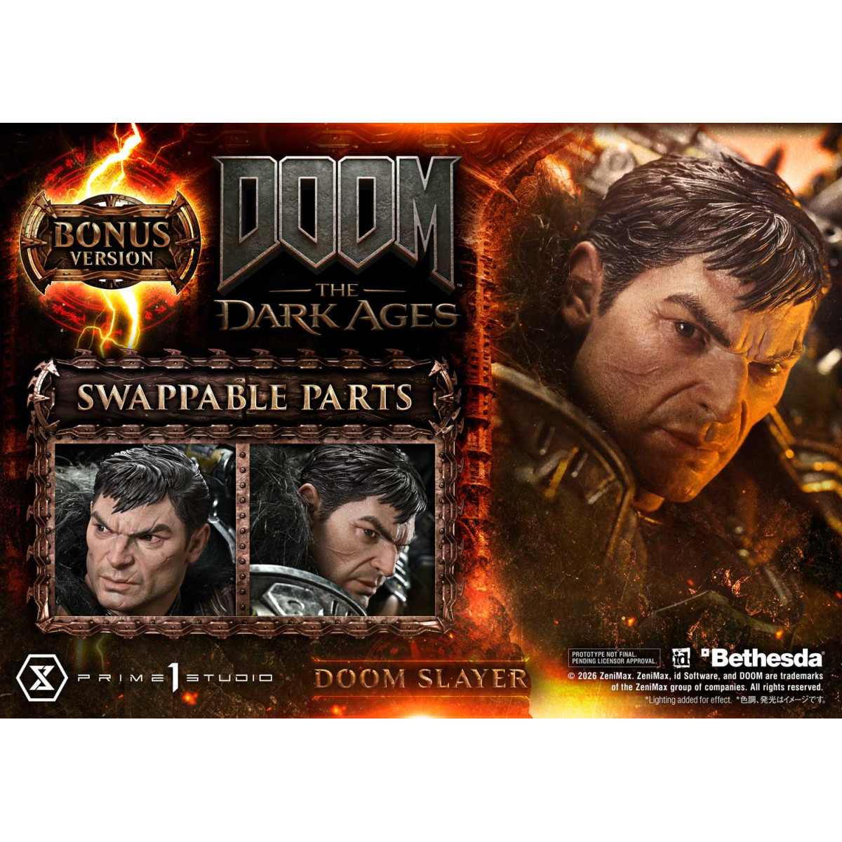 Prime 1 Studio - Doom the Dark Ages - Doom Slayer Deluxe Bonus Version.