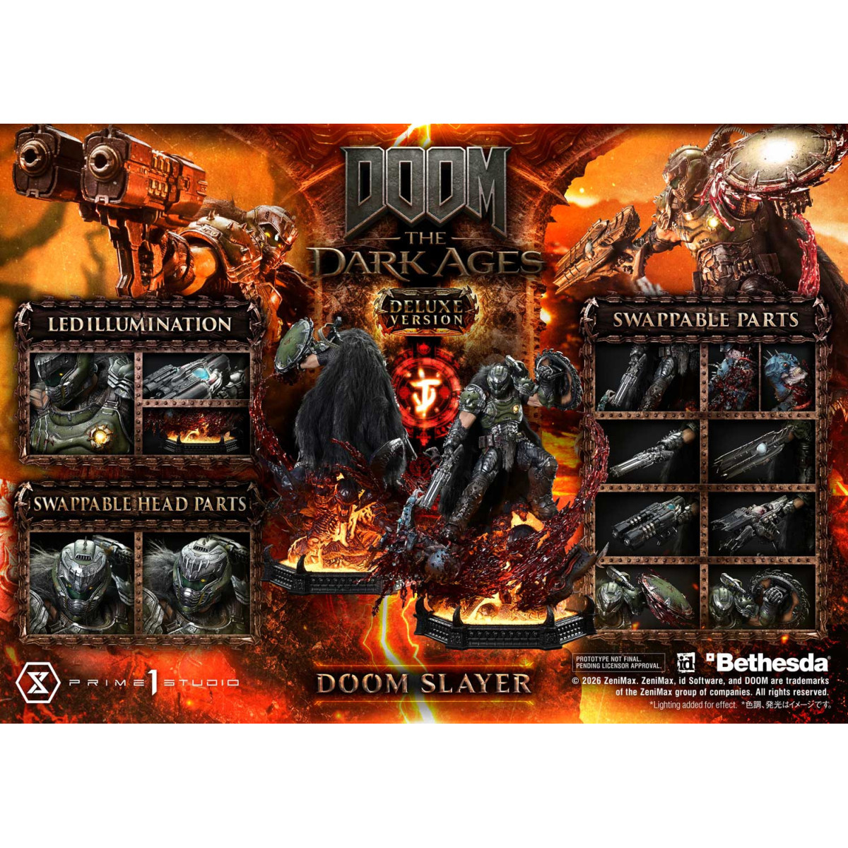 Prime 1 Studio - Doom the Dark Ages - Doom Slayer Deluxe Bonus Version.