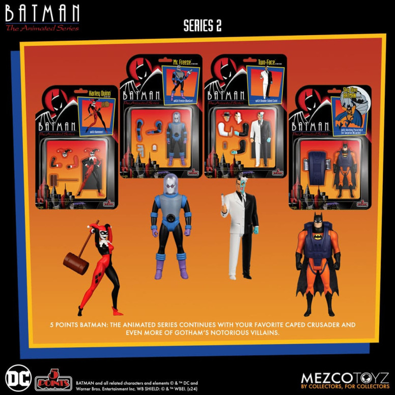 Mezco 5 Points - DC Comics Batman: The Animated Series - Deluxe Boxset 4 characters - Serie 2