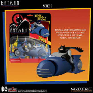 Mezco 5 Points - DC Comics Batman: The Animated Series - Batman & Batcycle - Serie 2