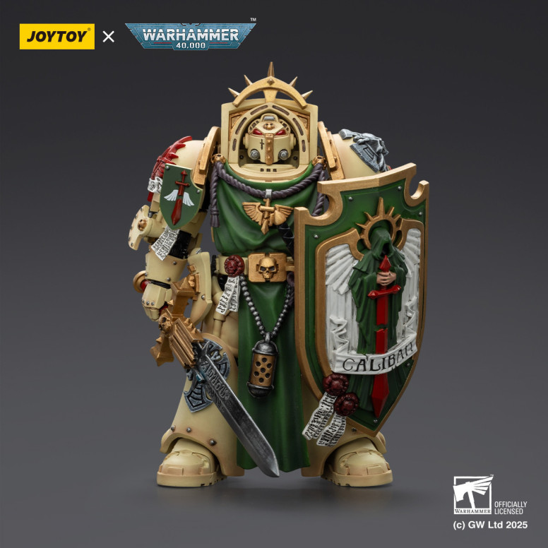 JoyToy Space Marines - Dark Angels - Deathwing Knight with Power Sword Storm Shield and teleport homer 1/18 - Warhammer 40K
