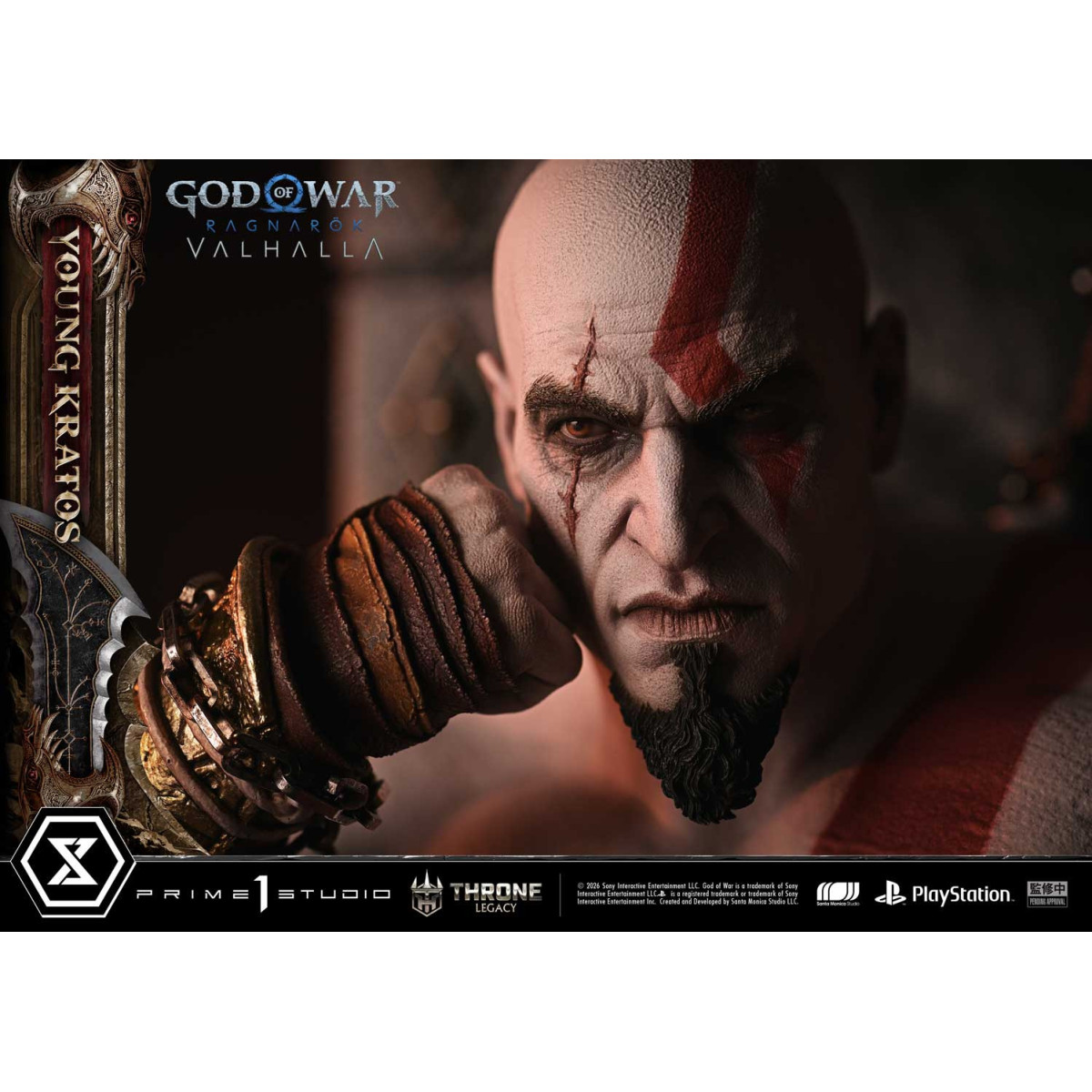 Prime 1 Studio - God of War: Ragnarok Valhalla - YOUNG KRATOS Bonus Version - Throne Legacy 1/3