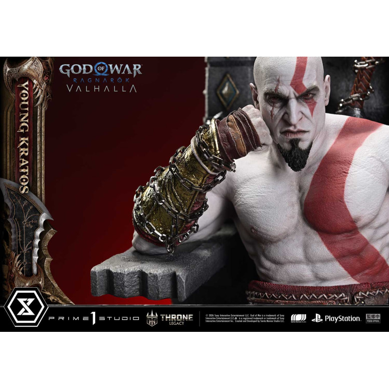 Prime 1 Studio - God of War: Ragnarok Valhalla - YOUNG KRATOS Bonus Version - Throne Legacy 1/3