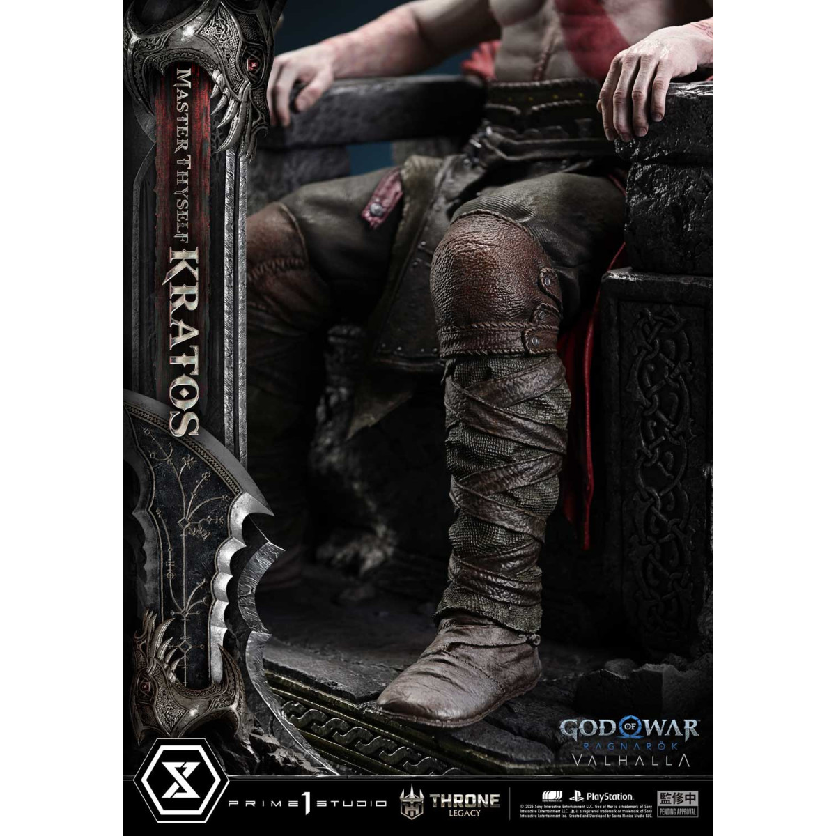 Prime 1 Studio - God of War: Ragnarok Valhalla - MASTER THYSELF KRATOS Bonus Version - Throne Legacy 1/3