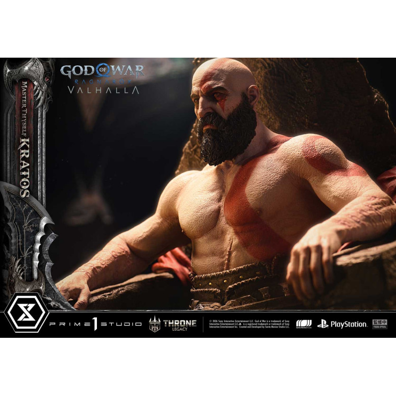 Prime 1 Studio - God of War: Ragnarok Valhalla - MASTER THYSELF KRATOS Bonus Version - Throne Legacy 1/3