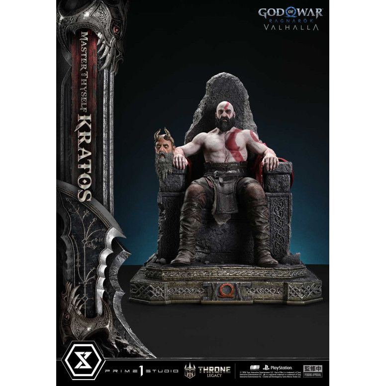 Prime 1 Studio - God of War: Ragnarok Valhalla - MASTER THYSELF KRATOS Bonus Version - Throne Legacy 1/3