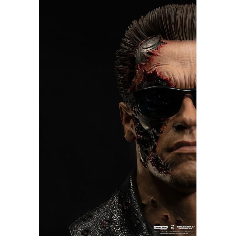Pure Arts The Terminator 2 T-800 Model 101 Battle Damaged Art The Mask