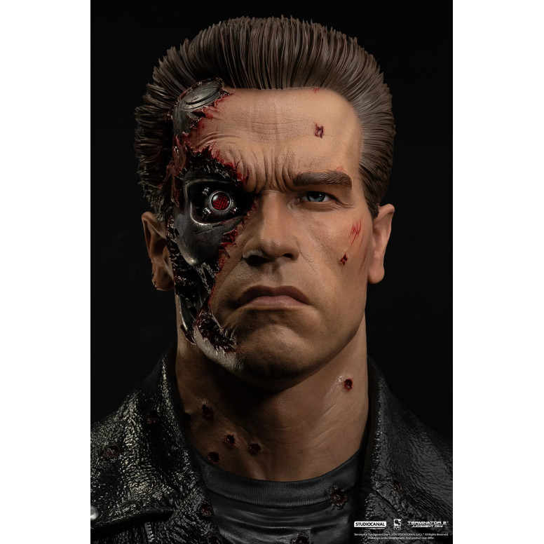 Pure Arts The Terminator 2 T-800 Model 101 Battle Damaged Art The Mask