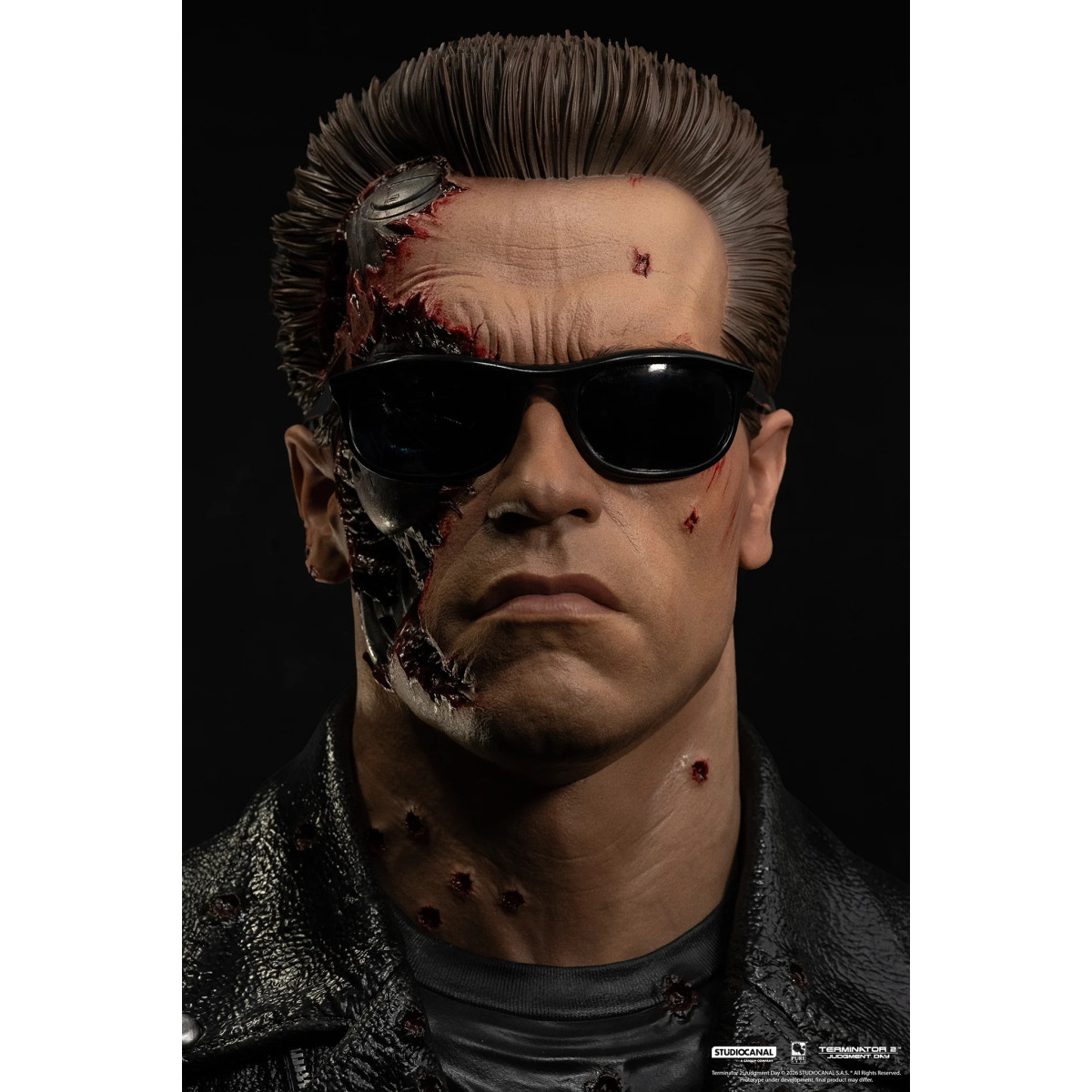 Pure Arts The Terminator 2 T-800 Model 101 Battle Damaged Art The Mask