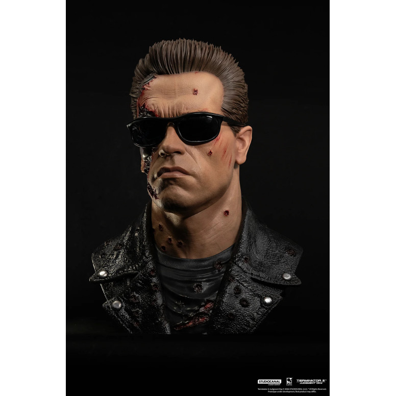 Pure Arts The Terminator 2 T-800 Model 101 Battle Damaged Art The Mask