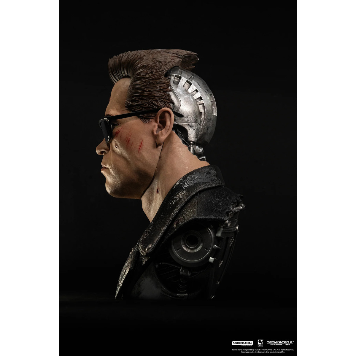 Pure Arts The Terminator 2 T-800 Model 101 Battle Damaged Art The Mask