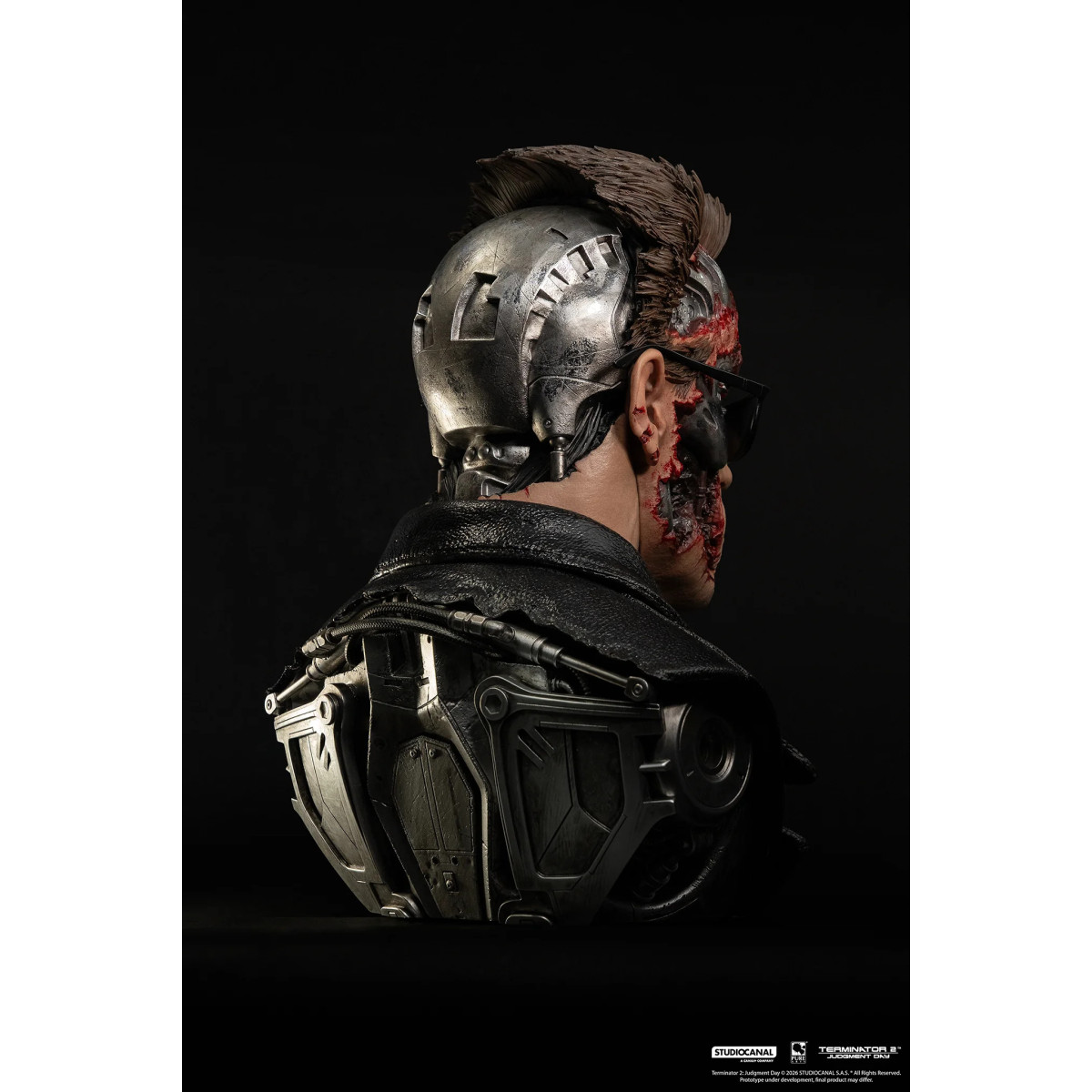 Pure Arts The Terminator 2 T-800 Model 101 Battle Damaged Art The Mask