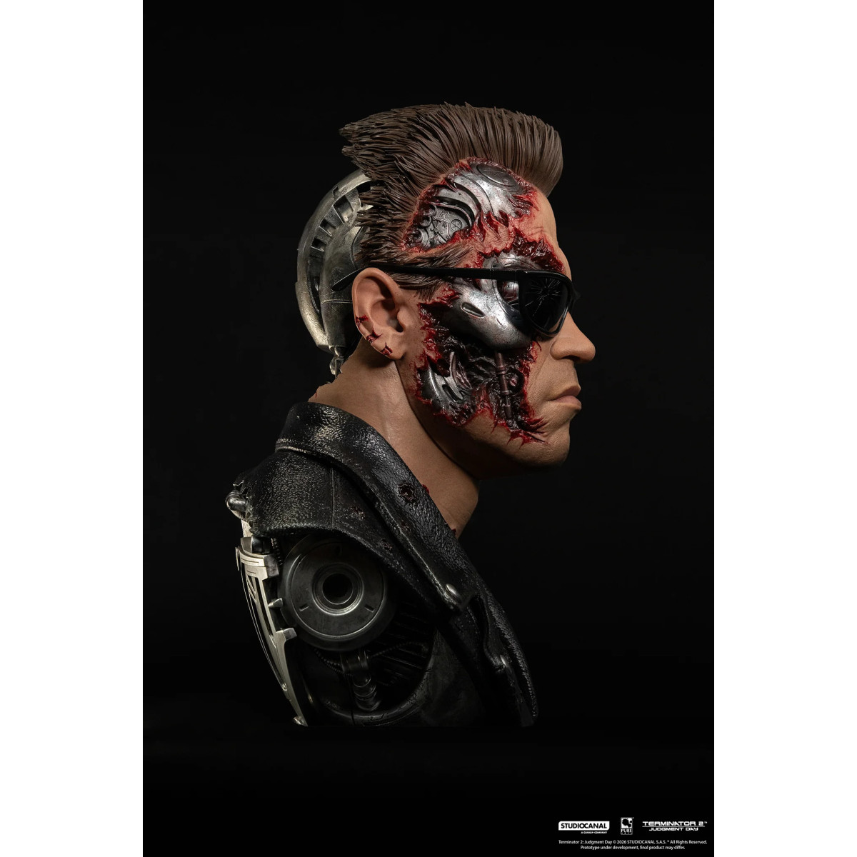 Pure Arts The Terminator 2 T-800 Model 101 Battle Damaged Art The Mask