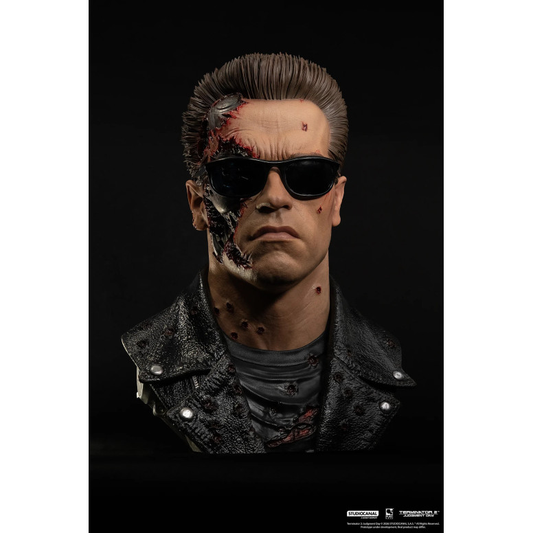 Pure Arts The Terminator 2 T-800 Model 101 Battle Damaged Art The Mask