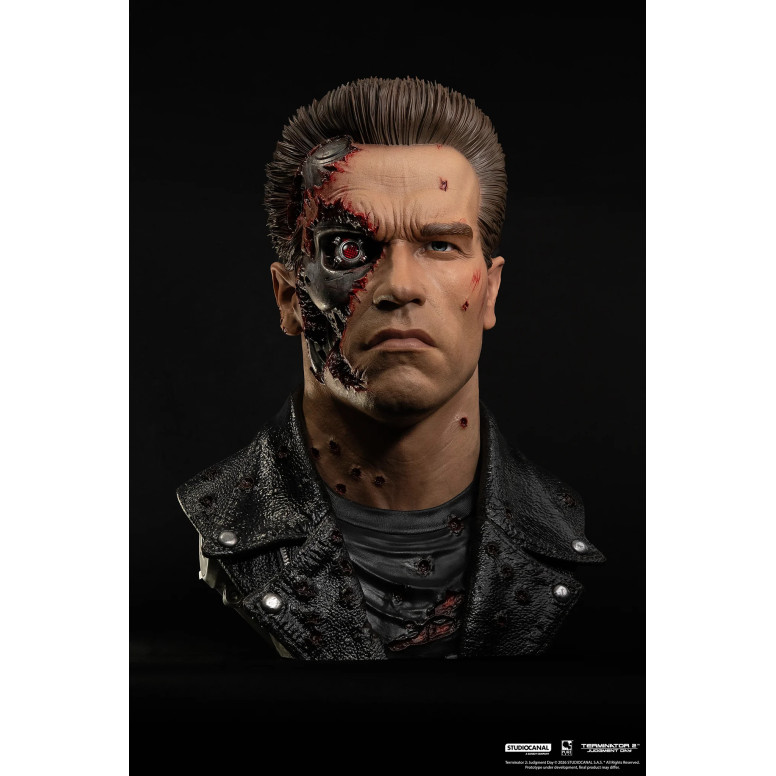 Pure Arts The Terminator 2 T-800 Model 101 Battle Damaged Art The Mask