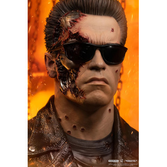 Pure Arts The Terminator 2 T-800 Model 101 Battle Damaged Art The Mask