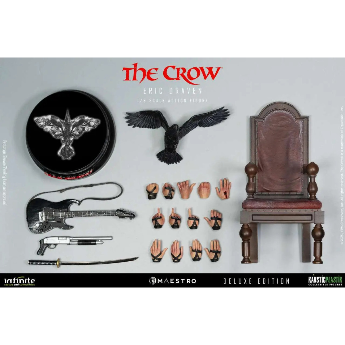 Infinite Statue X Kaustic Plastik - Maestro - Eric Draven Luxury Action Figure Deluxe Edition 1/6 - The Crow