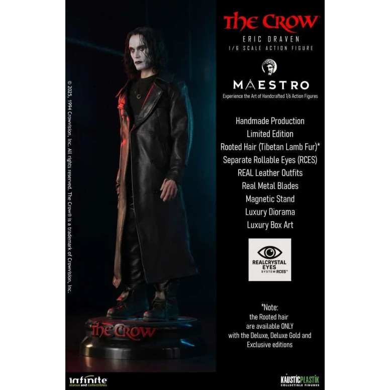 Infinite Statue X Kaustic Plastik - Maestro - Eric Draven Luxury Action Figure Deluxe Edition 1/6 - The Crow